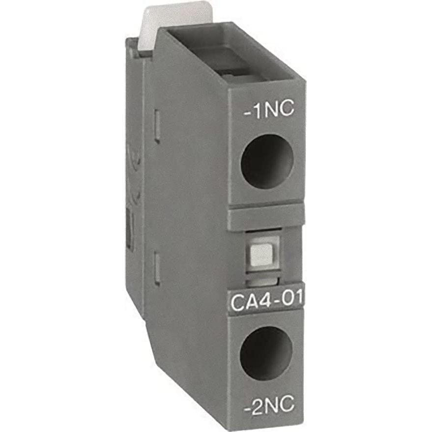 ABB Bloque de Contacto Auxiliar Frontal CA4-01 - 1NC para contactores AF09 a AF96.
