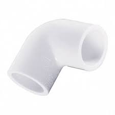 Codo de PVC de 90 grados, diseño resistente y práctico, ideal para sistemas de tuberías y conexiones hidráulicas.