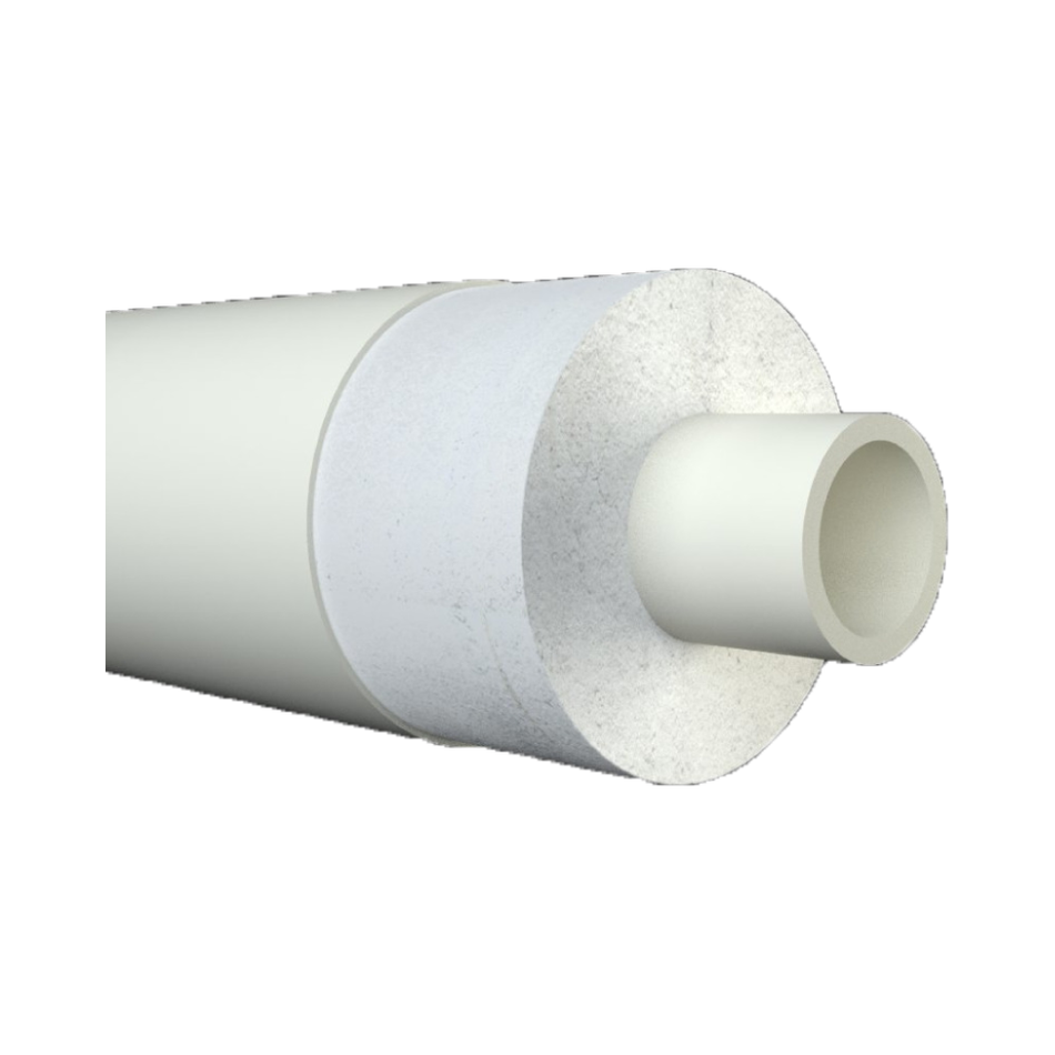 Pre-insulated PVC Pipe Ced.40 11/4" X 4" X 6 Ml